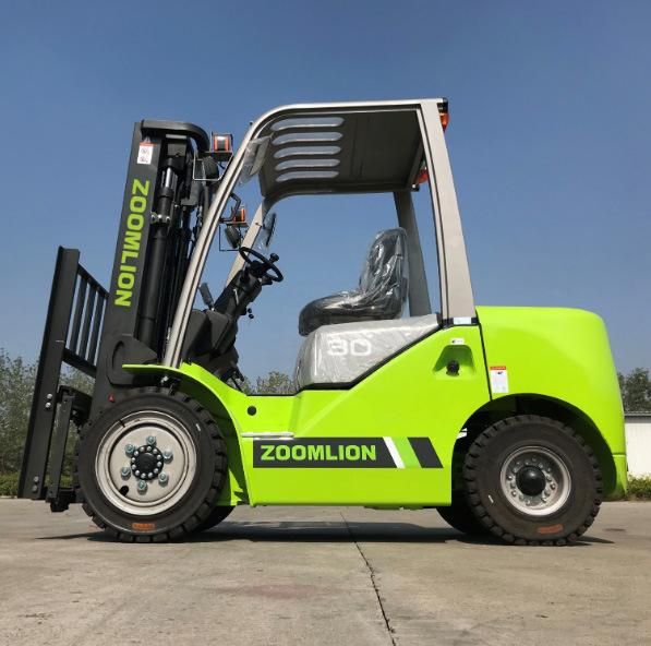 Zoomlion 3 Tons Small Isuzu Diesel Engine Forklift Fd30h