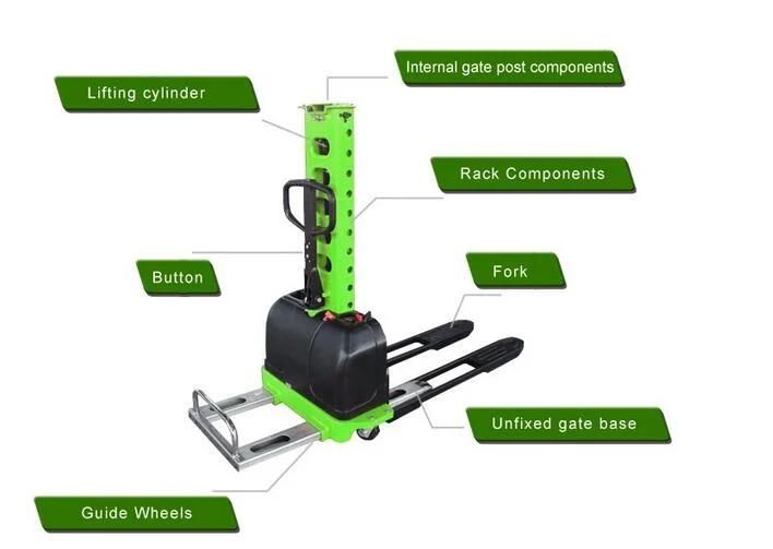 500kg 1m 1.3m Portable Self Loading Forklift Stacker for Van Cars