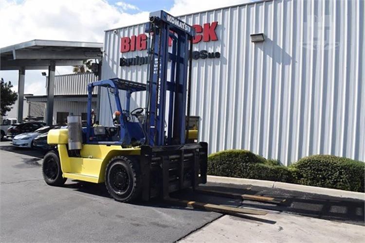 Japan Made Used Komatsu Fd100 10 Ton Forklift Second Hand 2 Stages Mast Forklift