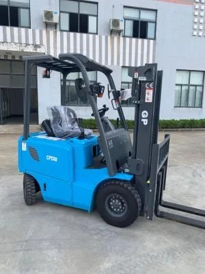 2t Mini Electric Forklift Electric Truck Forklift with Side Shifter Curtis Controller Full AC Power Forklift (CPD20)