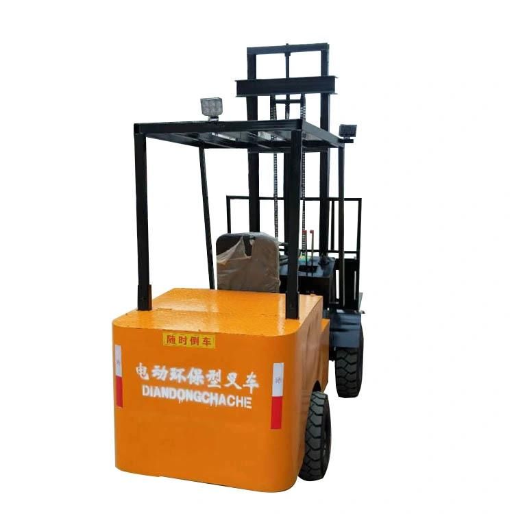 Driving Type Four Wheels Truck 3m Height 1ton Electric Motor Forklift