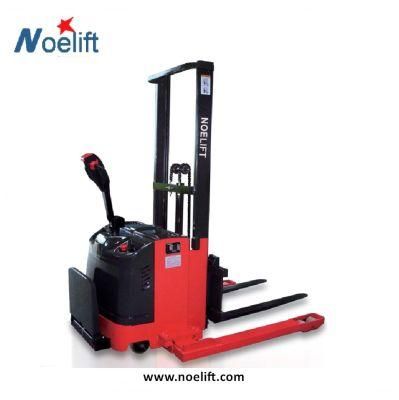 1500kg 2000kg Wide-Leg Electric Straddle Stacker Forklift with 1.6-6m Lift Height