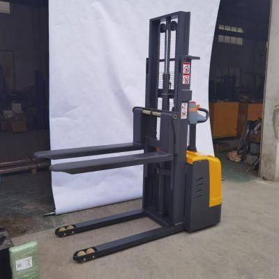 2.0ton 2000kg Rider on Pallet Electric Stacker with Battery Operation for Warehouse