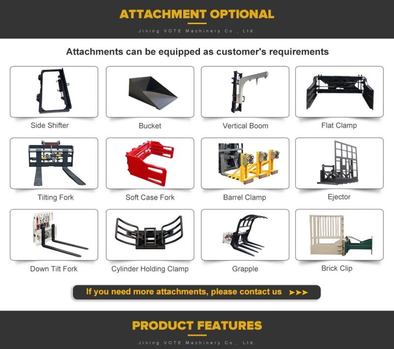 Mini Diesel Manual 4X4 Telescopic 3 Ton 7 Ton Forklift Attachment Truck Spare Hydraulic Parts off Road Forklift