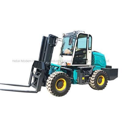 Diesel Engine 2022 Huaya China off Road Price 4WD Forklift