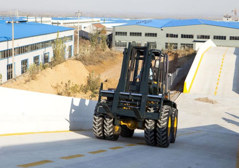 Welift10t Ce Certified 4WD Rough Terrain Forklift