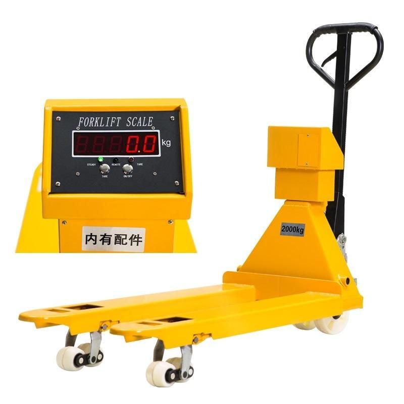 Direct Factory of Lithium Battery 3 Ton Pallet Truck with Scale Printer