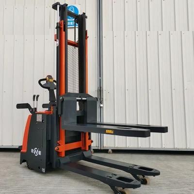 AC Motor Jiangmen Electric Pallet Truck Stand on Driving Forklift