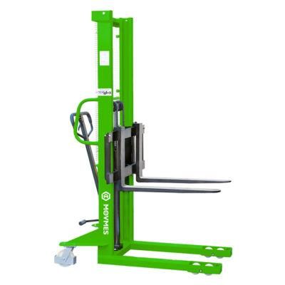 Movmes Manual Hand Mini Stacker Forklift Used in Supermarket and Warehouse
