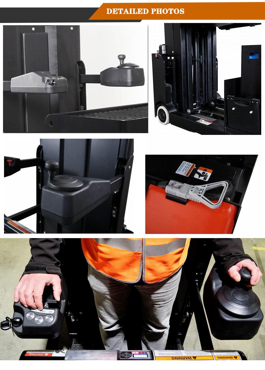 Material Handling Equipment 0.7t 700kg Lift Capacity Electric Order Picker Truck Jx2-1 with AC Power