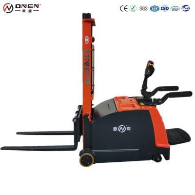 24V Battery Power Stand-on Electric Counterbalance Forklift Pallet Stacker