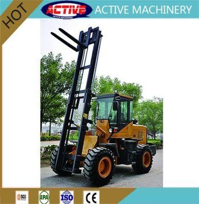 2.5 Ton Diesel All Rough Terrain Forklift with Cheapest Price