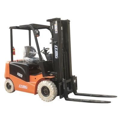 Ltmg Hot Sale Small Electric Forklift 2 Ton 2.5 Ton 2000kg Ton Battery Forklift with AC Motor