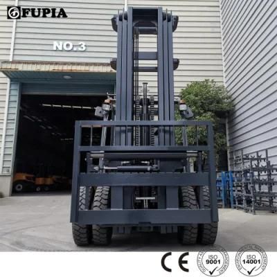 Large Forklift 8 Ton 10 Ton Japanese Cummins Engine Motor Powered Diesel Forklifts From Manufacturer in China