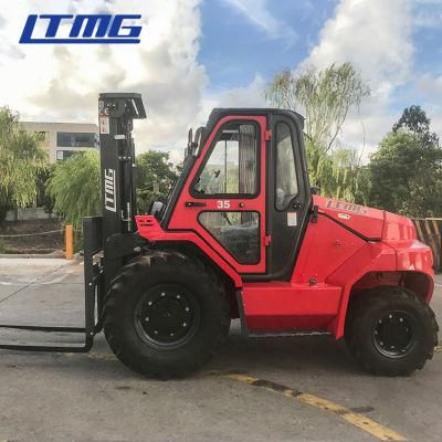 High Performance New Rough Terrain Ltmg Diesel All with Cabin Price Forklift