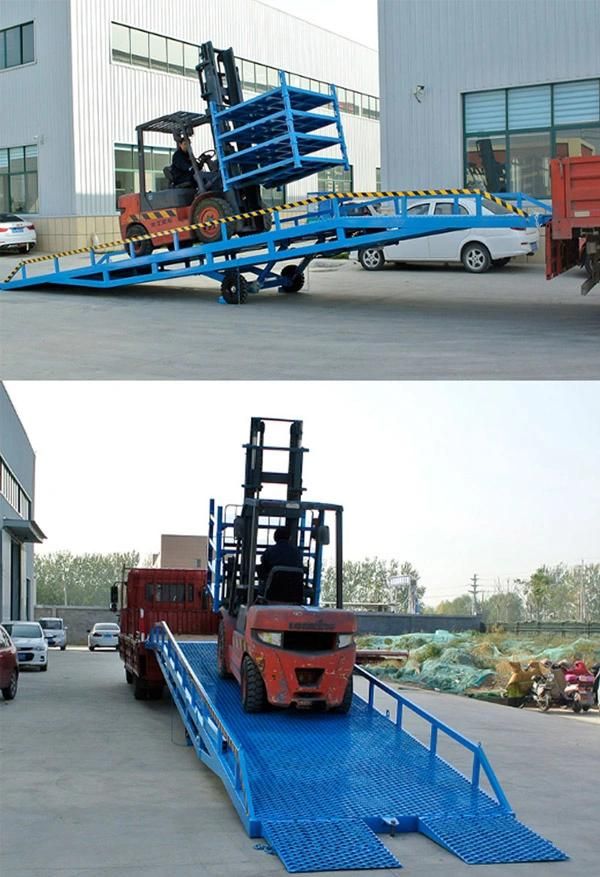 Hot-Sale 6ton-20ton Hydraulic Mobile Loading Ramp/Forklift Ramp/Dock Leveler/Container Loading Ramp