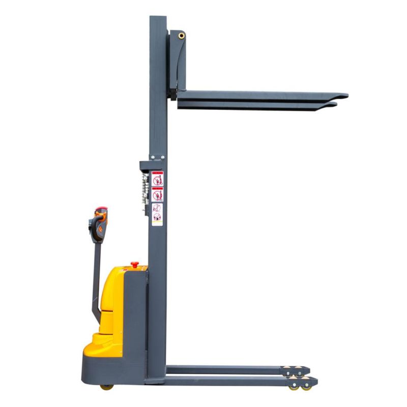 Full Electric Stacker Fork Lift 1500kg Walking Pallet Stacker