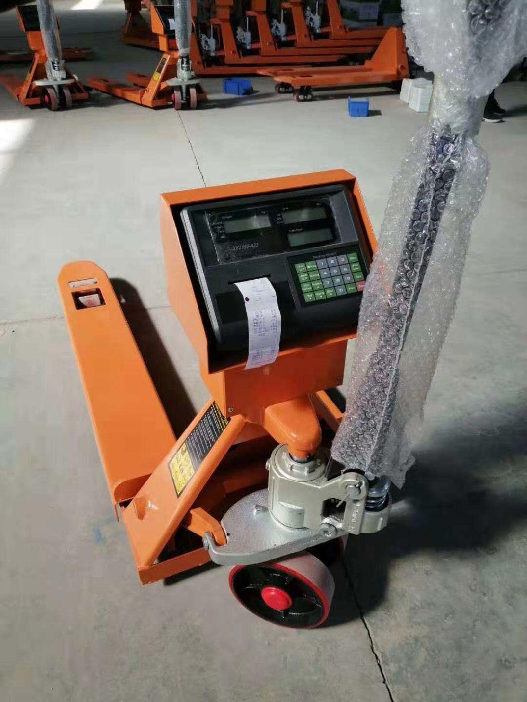 Weighing Scale Hand Pallet Truck with Printer