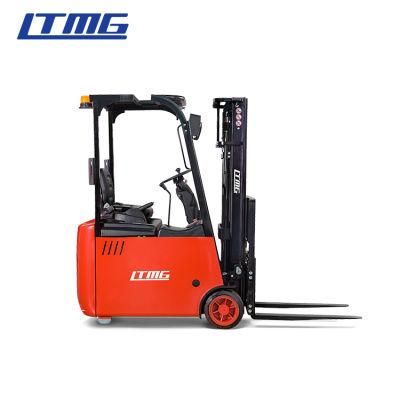 China Small Battery Forklift 1ton 1.5ton 2ton 3ton Three Wheel Electric Warehouse Forklift with Lithium Battery