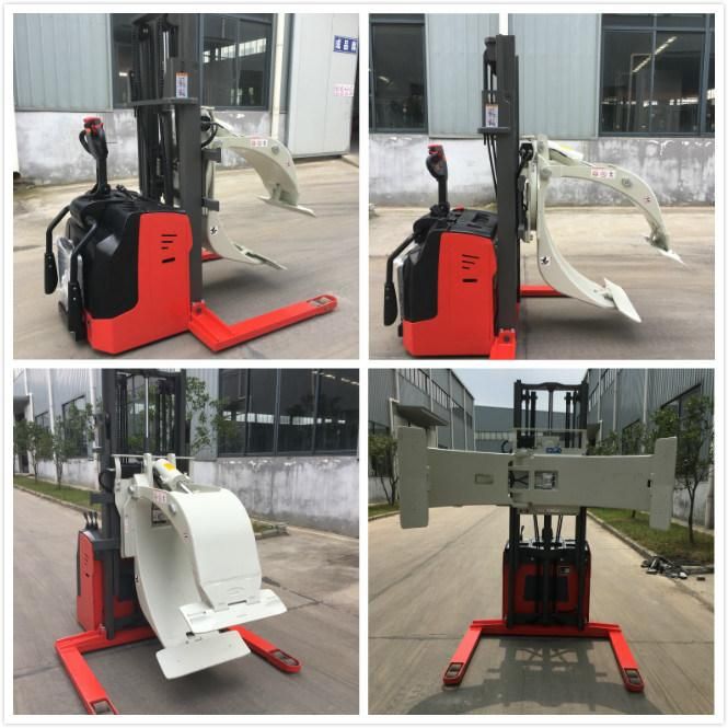 1500kg 2000kg Wide-Leg Electric Straddle Stacker Forklift with 1.6-6m Lift Height