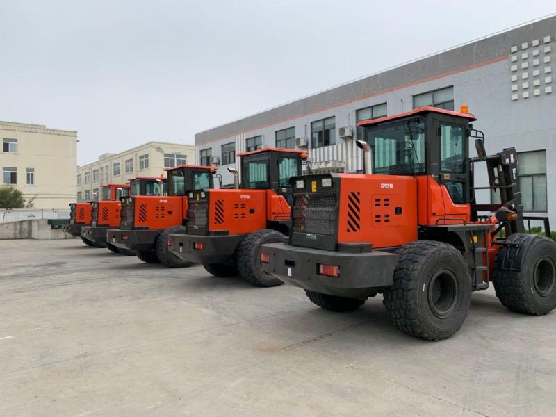 China Gp Brand 5ton Lifting Height 3m Rough Terrain Telescopic Diesel Powered Forklift Truck