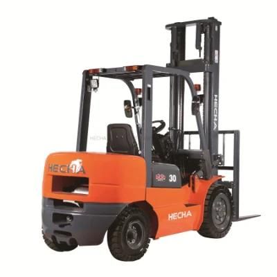 Chinese 3t Forklift 3 Tons Diesel Forklift with Duplex Triplex Full Free Mast