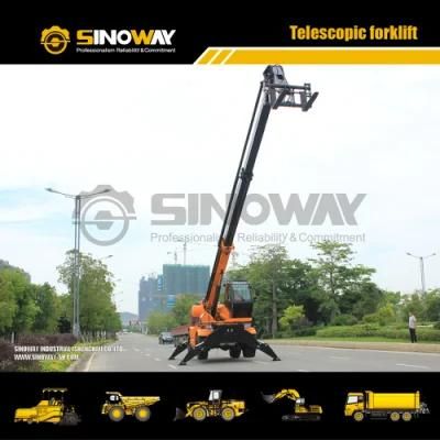 4 Ton Telescopic Forklift Telehandler with 360 Degree Rotation
