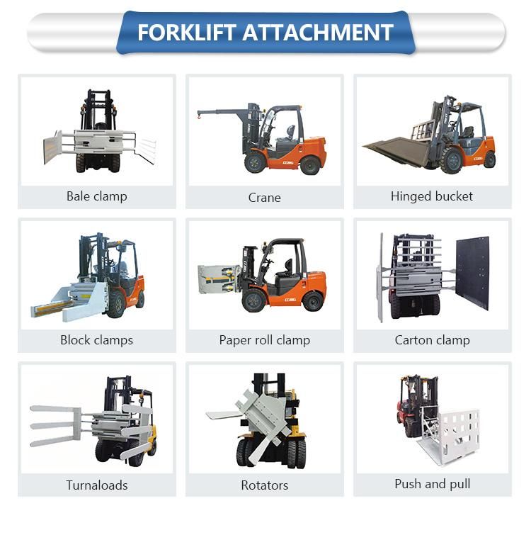 China Optional Engine Forklift Truck Ltmg 3.5t 4ton 5ton Wheel Diesel Forklift with Spare Parts