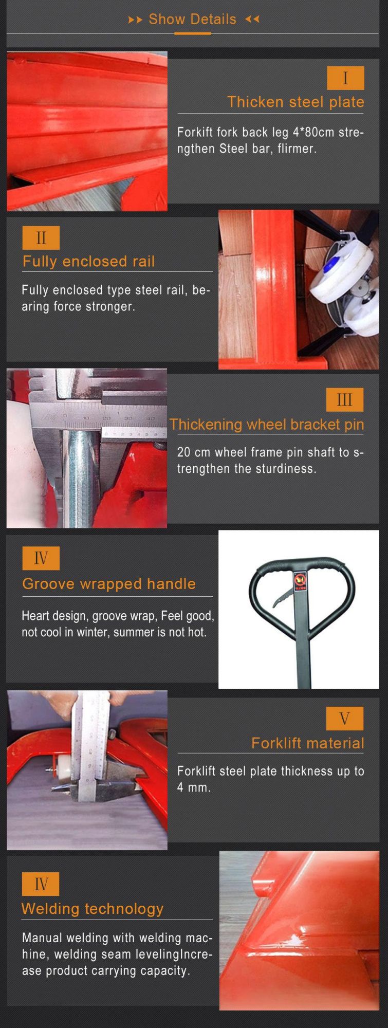 Hand Pallet Truck/Hydraulic Manual Pallet Jack/Material Handling Tools