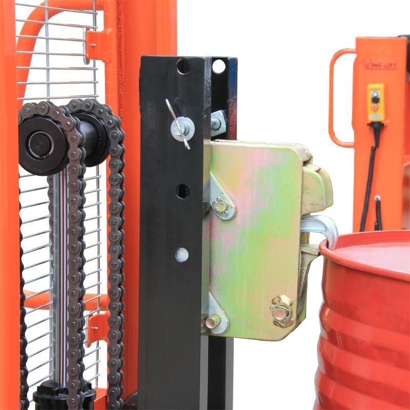 Fully Electric Oil Drum Handling Equipment Counter- Balanced Drum Rotator