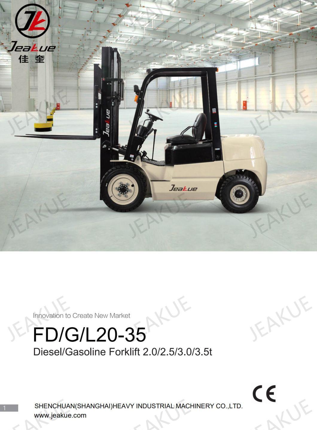 China Heavy Duty Diesel Forklift 2-3.5 Tons with Japan Engine