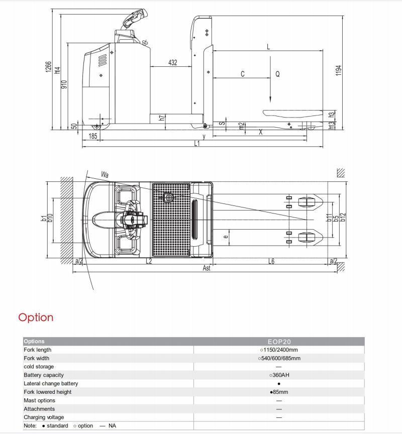 Electric Truck Picking 2000kg