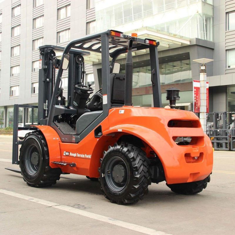 Chinese Manufacturer Supply 3 Ton 4WD 3m All Rough Terrain Forklift