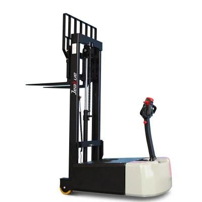 Hot Sale 1 Ton High Quality Counterbalance Electric Stacker Pallet Truck for Warehouse Lifting