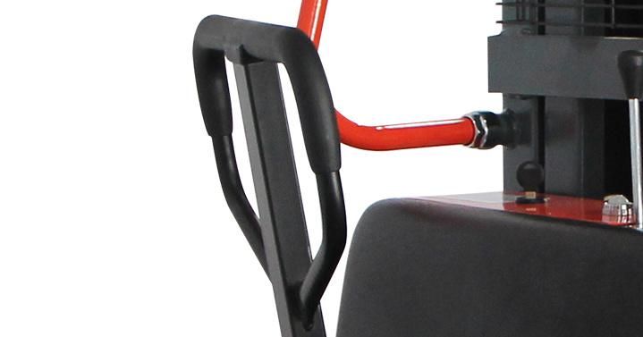 SS304 1000kg Hand Operated Pedestrian Semi-Electric Pallet Stacker