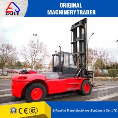 Linde Used 16 Ton Diesel Forklift Container Forklift with CE