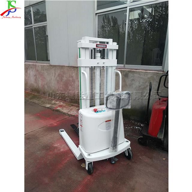 Station Driving Electric Forklift Loading Unloading Forklift Battery Lifting Machine