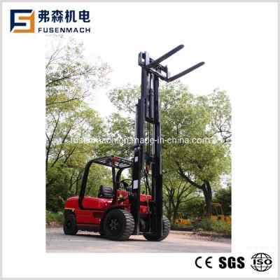 Forklift with 3-Stage Full Free Mast 4500mm