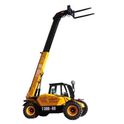 Construction Machinery 4X4 Telehandler 3ton Telescopic Forklift