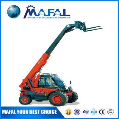 China New Mafal Telehandler Telescopic Forklift Handler with Clamp Attachment