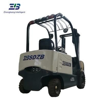 1.5ton Full AC System Electric Forklift Truck for Container/Logistics with 2 Stage 3m 4m 5m 6m Mast