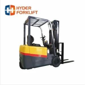 Ce Certificated Battery 1.5t Three Wheel Electric Forklift Truck