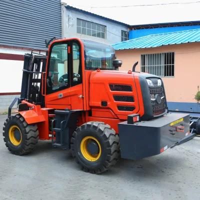 China Good Articulated off Road 4WD 4X4 Rough All Terrain Unique Forklift Truck for Sale