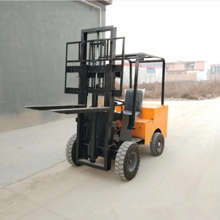 Driving Type Four Wheels Truck 3m Height 1ton Electric Motor Forklift