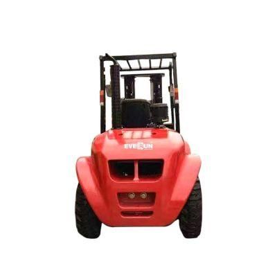 Everun Ertf25-2WD 2.5t Rough Terrain Diesel Forklift Mini Telescopic Forklift Made in China