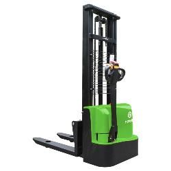1.0 Ton 1000kg Manual Pallet Stacker with Fixed Legs Adjustable Forged Forks