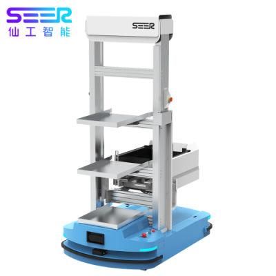 Manufacture 1.5 Ton Automatic Electric Stacker Lift Full Electric Reach Stacker