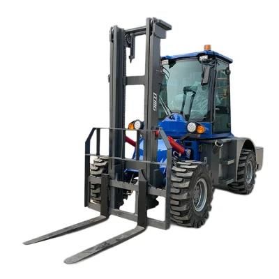 Diesel Engine Electric Stacker off-Road New Rough Terrain Forklift with High Quality