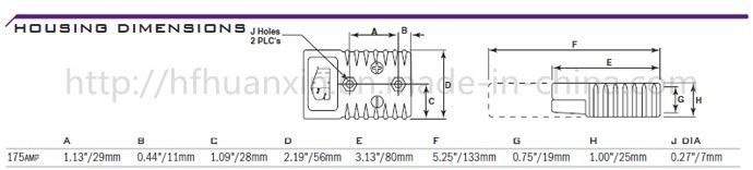 SMH 175A 600V Connector Plug 2 Pin Grey Battery Terminal Connector SMH175