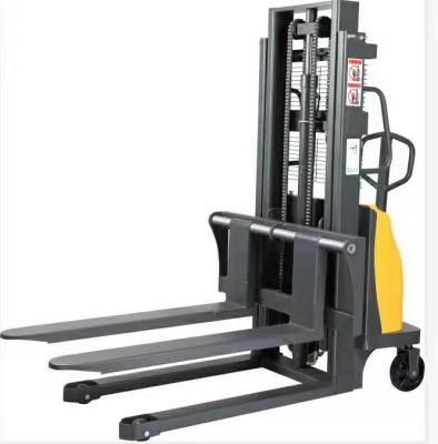 2ton Semi Electric Pallet Lifting Equipment with Battery Lifting Height 2000mm